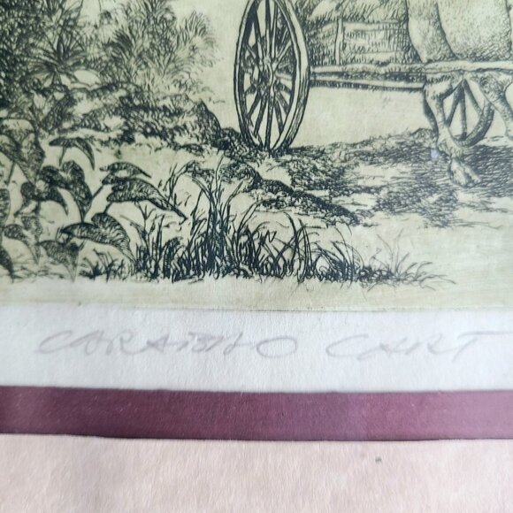 Vintage signed print by Alex Uy. - Picture 4 of 7